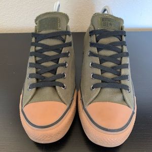 Green and Gum Rubber Converse